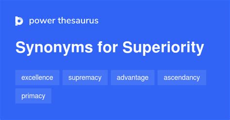 superiority thesaurus